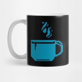 Blue cup pixel art Mug